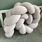 Baby Bumper. Πλεξούδα τριπλής πλέξης / Light Grey - Γκρί - Image 2