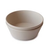 Ollie bebe Mushie Dinner Bowl - Round / στρογγυλά μπολ - Vanilla