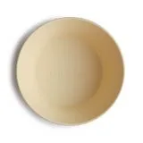 Mushie Dinner Bowl - Round - Pale Daffodil - Image 3