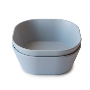 Ollie bebe Mushie Dinner Bowl - Square - Cloud