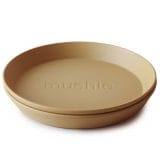 Ollie bebe Mushie Dinner Plate - Round - Mustard