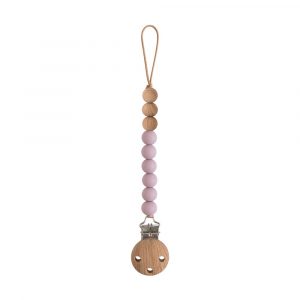 Ollie bebe Mushie Pacifier Clips - Eva Mauve