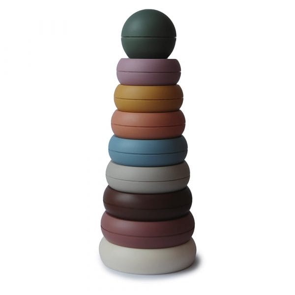 Ollie bebe Mushie Ringtower - Rustic