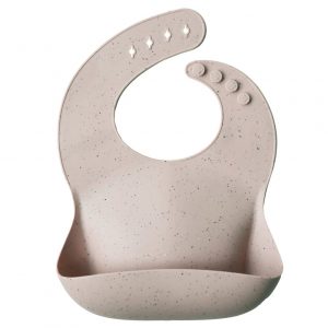 Ollie bebe Mushie Silicone Bib / Σαλιάρα σιλικόνης - Shifting Sand Terrazzo