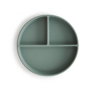 Ollie bebe Mushie Silicone Plate - Cambridge Blue