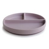 Mushie Silicone Suction Plate / Πιάτο σιλικόνης - Soft Lilac - Image 3