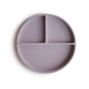 Ollie bebe Mushie Silicone Plate / Πιάτο σιλικόνης - Soft Lilac