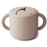 Ollie bebe Mushie Snack Cup - Shifting Sand