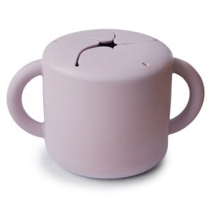 Ollie bebe Mushie Snack Cup - Soft Lilac