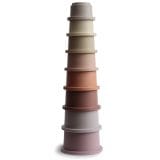 Ollie bebe Mushie Stacking Cups - Petal