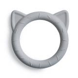 Ollie bebe Mushie Teether - Cat - Stone