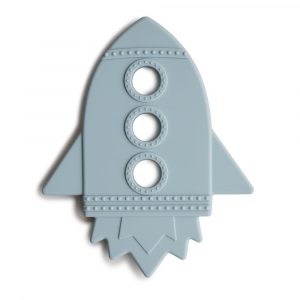 Ollie bebe Mushie Teether - Rocket - Cloud