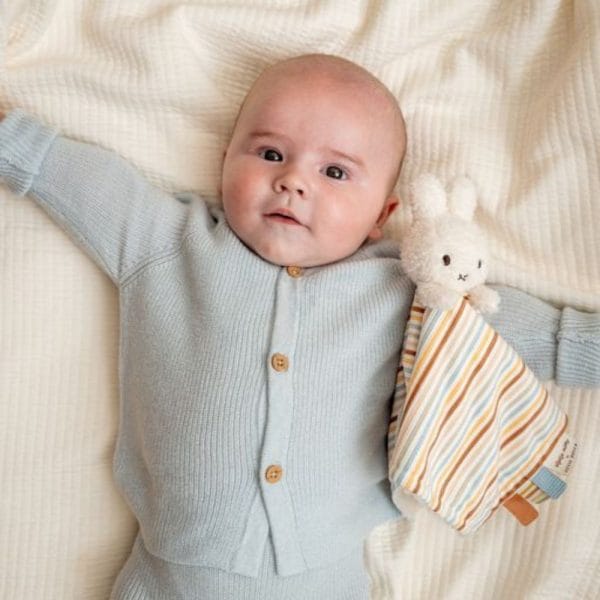 Ollie bebe LITTLE DUTCH. Υφασμάτινο ντουντού Miffy Vintage Sunny Stripes