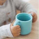 BEABA Silicone Learning Cup - Blue - Image 5