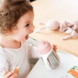 BEABA Stainless Steel Cup Straw 250ml - Pink - Image 3