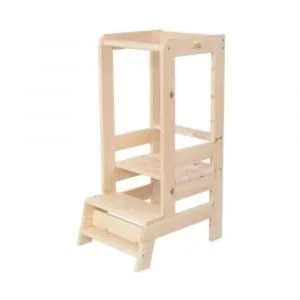 Ollie bebe MeowBaby® Wooden Kitchen Helper - Learning tower Πύργος εκμάθυσης - Natural Wood