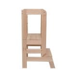 MeowBaby® Wooden Kitchen Helper - Learning tower / Πύργος εκμάθυσης - Natural Wood - Image 10