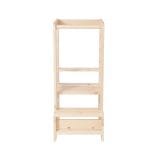 MeowBaby® Wooden Kitchen Helper - Learning tower / Πύργος εκμάθυσης - Natural Wood - Image 9