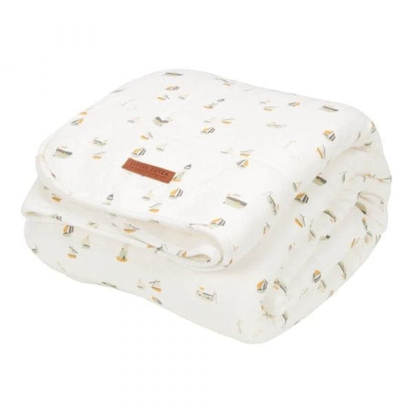Ollie bebe LITTLE DUTCH. Κουβέρτα Sailors Bay White 70 x 100.