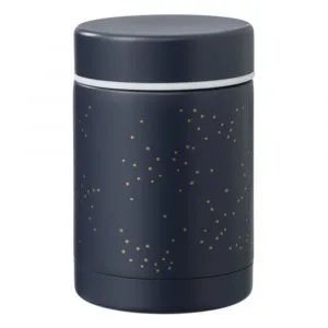 Ollie bebe Fresk: Θερμός από ανοξείδωτο ατσάλι φαγητού 300ml - Indigo dots