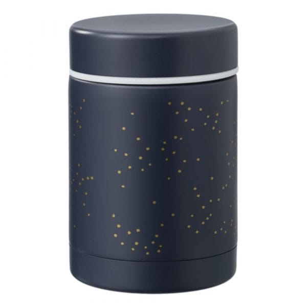 Ollie bebe Fresk: Θερμός από ανοξείδωτο ατσάλι φαγητού 300ml - Indigo dots