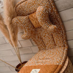 Ollie bebe Caramel Animal Print Κάλυμμα Καροτσιού