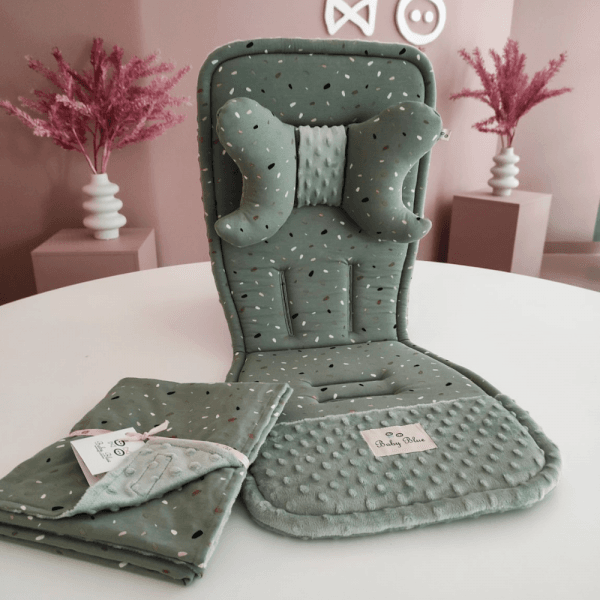 Ollie bebe Baby Blue Mosaic Κάλυμμα Καροτσιού