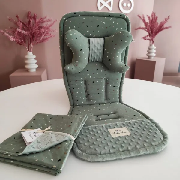 Ollie bebe Baby Blue Mosaic Κάλυμμα Καροτσιού