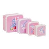 A little lovely company Σετ 4 δοχεία φαγητού Lunch & Snack Box Unicorn - Image 3