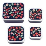 Ollie bebe A little lovely company Δοχείο φαγητού Lunch box set Strawberries