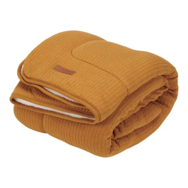 Ollie bebe LITTLE DUTCH. Κουβέρτα Pure Ochre Spice 110 x 140.