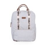 Ollie bebe CHILDHOME Family Club Backpack Signature Canvas - Off White