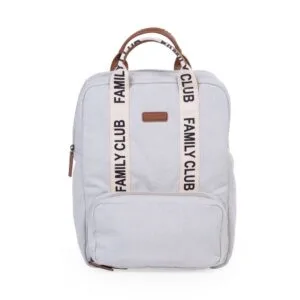 Ollie bebe CHILDHOME Family Club Backpack Signature Canvas - Off White