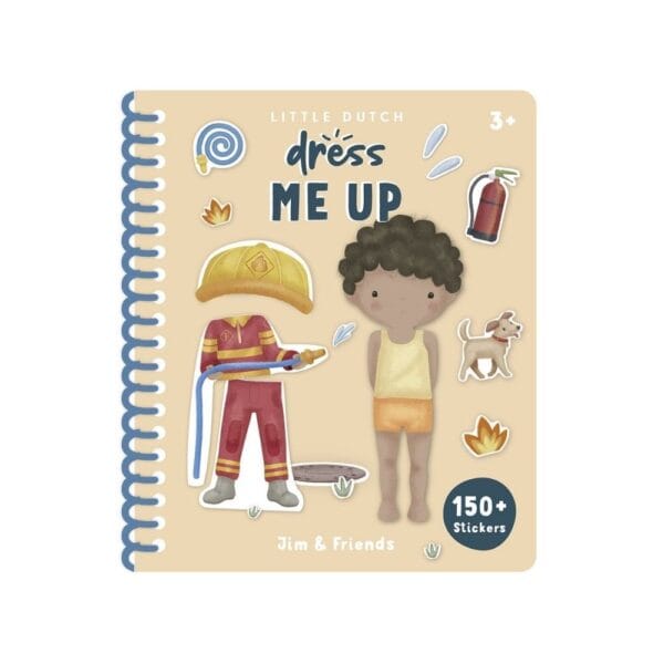 Ollie bebe LITTLE DUTCH. Βιβλιαράκι Dress me up Jim & Friends