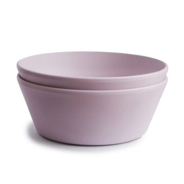 Ollie bebe Mushie Dinner Bowl - Round - Soft Lilac