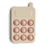Ollie bebe Mushie Phone Press Toy - Blush