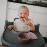 Mushie Silicone Bib - Cherries - Image 4
