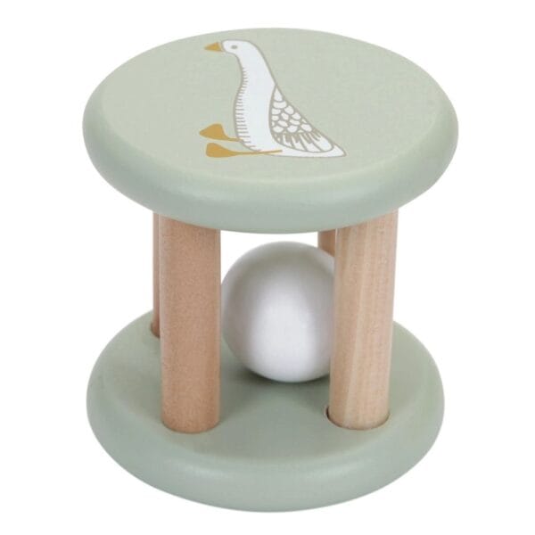 Ollie bebe LITTLE DUTCH. Ξύλινη κουδουνίστρα Little Goose (λαδί).