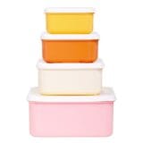 A little lovely company Σετ 4 δοχεία φαγητού Lunch & Snack Box Rainbows - Image 6