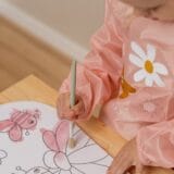 LITTLE DUTCH. Μπλουζάκι-ποδιά ζωγραφικής Little Pink Flowers - Image 6