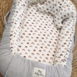 Baby Blue. Baby Nest / Βρεφική φωλιά - Rainbow - Image 3