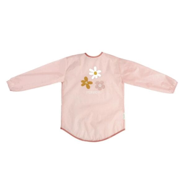 LITTLE DUTCH. Μπλουζάκι-ποδιά ζωγραφικής Little Pink Flowers