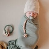 Mushie Pacifier Clips - Eva Powder - Image 4
