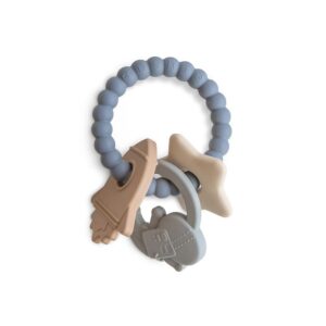 Ollie bebe Mushie Teething Ring - Space