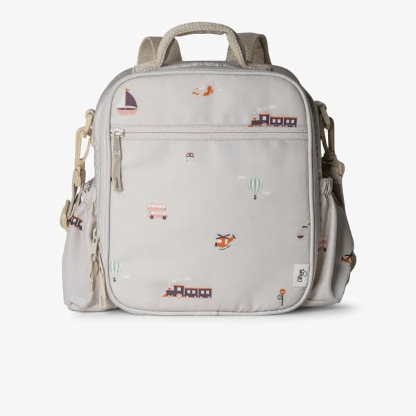 Ollie bebe Thermal Classic Lunch Bag Backpack - Vehicles