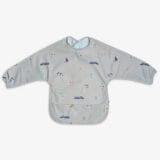 Ollie bebe Long Sleeve Bib - Vehicles