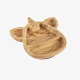 Citron. Bamboo Plate & spoon- Unicorn + with suction - Image 3
