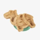 Citron. Small Bamboo Plate & Spoon - Camel + with suction - Image 3