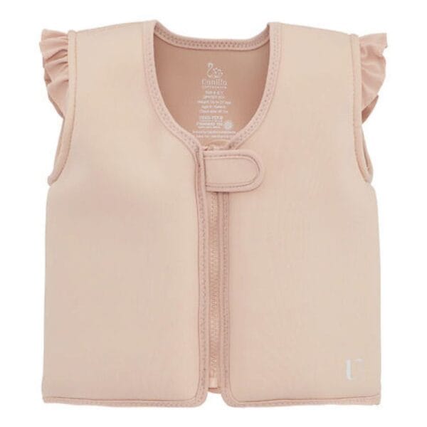 Ollie bebe Vanilla Copenhagen Swim Vest - Neo - English Rose w. Ruffles