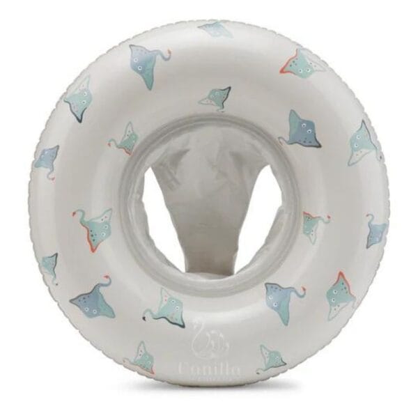 Ollie bebe Vanilla Copenhagen Skate Fish Oyster Baby Float Seat, Grey